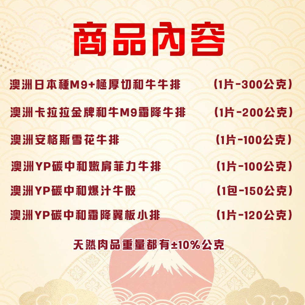 【勝崎生鮮】澳洲M9和牛超值6件組(970公克/6包)