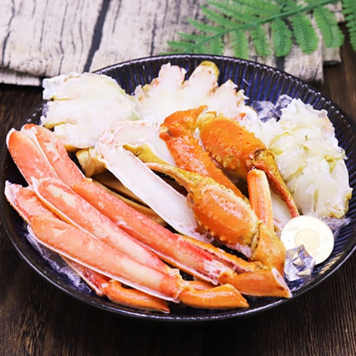 【築地一番鮮】比臉大熟凍智利帝王蟹1-1.2kg+俄羅斯(熟)松葉蟹1整隻(650G/隻)