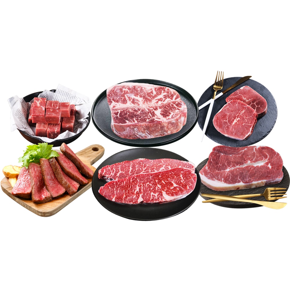 【勝崎生鮮】澳洲M9和牛超值6件組(970公克/6包)