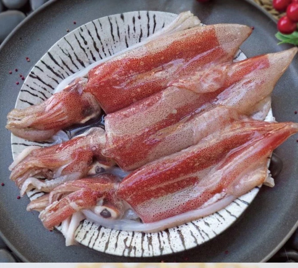 【有心肉舖子】海中紅寶石｜基隆八斗子現撈野生小卷 (300g/包)×3包(約9-12隻)｜急速冷凍鎖住鮮甜Q彈