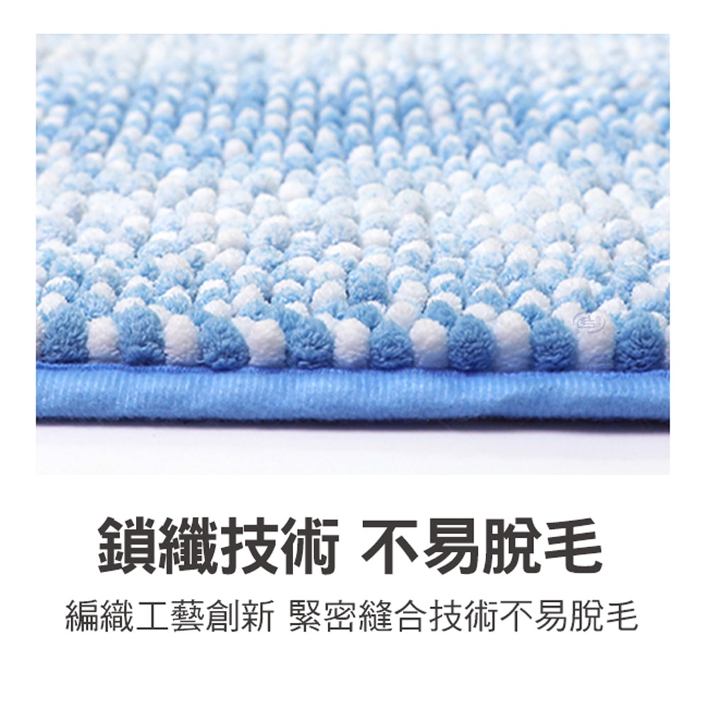【百鈴】Aqua柔軟QQ超吸水地墊-2條(地墊/地毯/吸水墊/防滑地墊/室內地墊/雪尼爾)