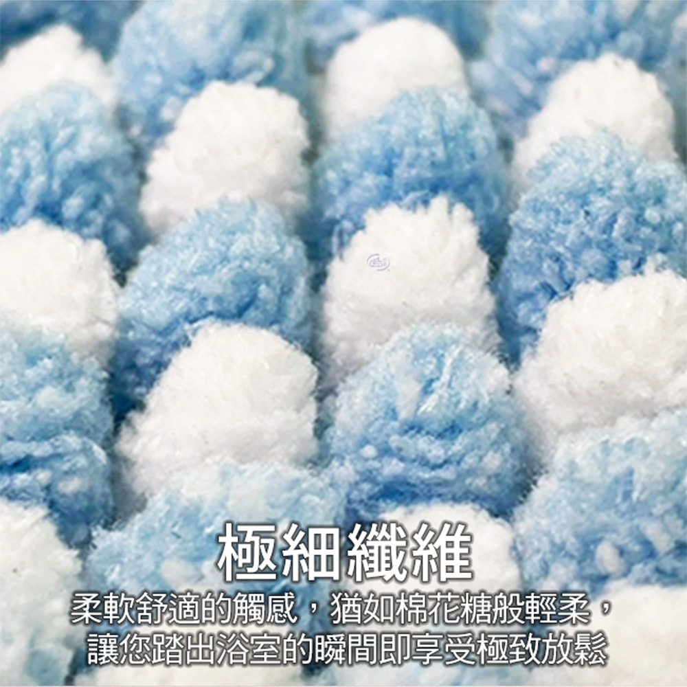 【百鈴】Aqua柔軟QQ超吸水地墊-2條(地墊/地毯/吸水墊/防滑地墊/室內地墊/雪尼爾)