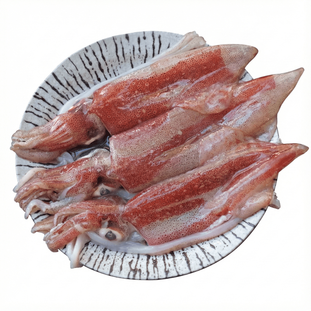 【有心肉舖子】海中紅寶石|基隆八斗子現撈野生小卷 (300g/包)×5包((約15-20隻)|急速冷凍鎖住鮮甜Q彈