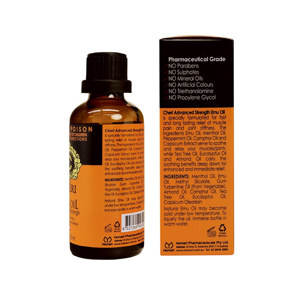 【澳洲 CHERI】鴯鶓油(4入組 50ml/瓶)