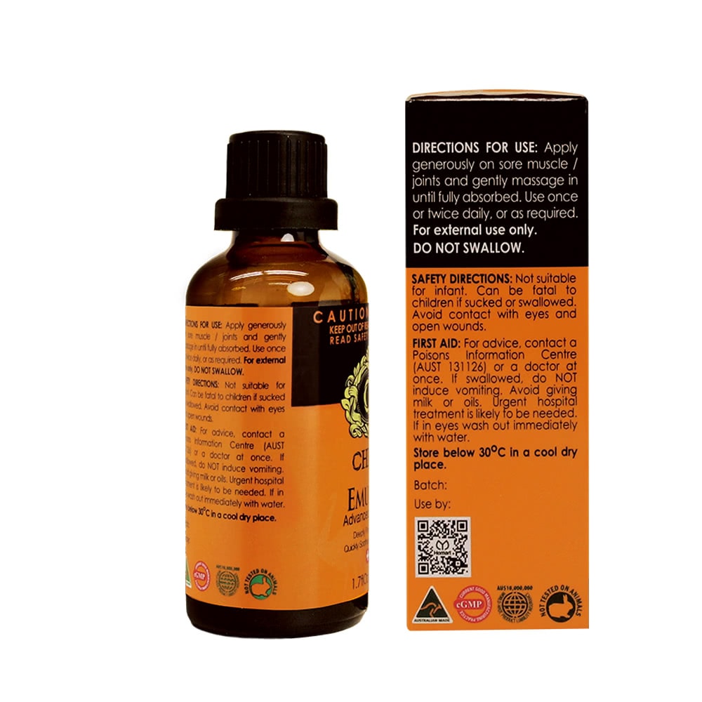 【澳洲 CHERI】鴯鶓油(4入組 50ml/瓶)