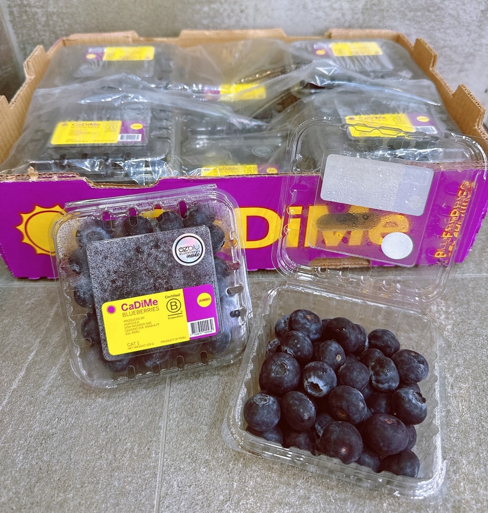 【帕查嬤嬤】🫐秘魯 香甜新品種 藍莓 18mm 125g 半箱6盒🫐|秘魯藍莓禮盒