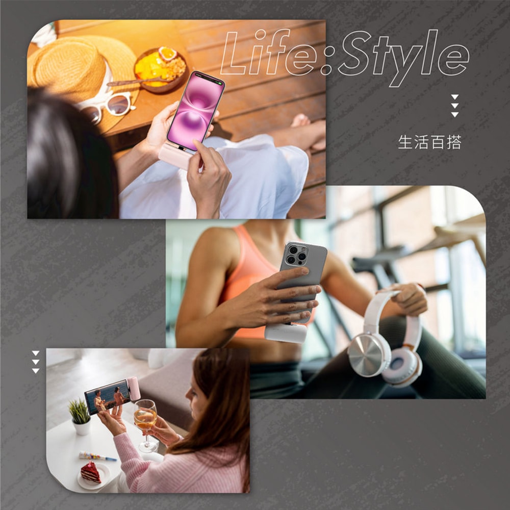 【iWALK】SWITCH 切換式5500mAh快充行動電源 (LPS003) PD20W/Type-C/Lightning