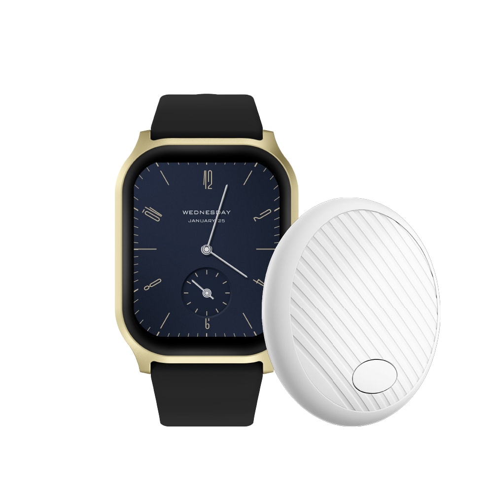 【Ergotech 人因科技】SW212 光脈IPS智慧腕錶加 SA120 雙系統藍牙定位器