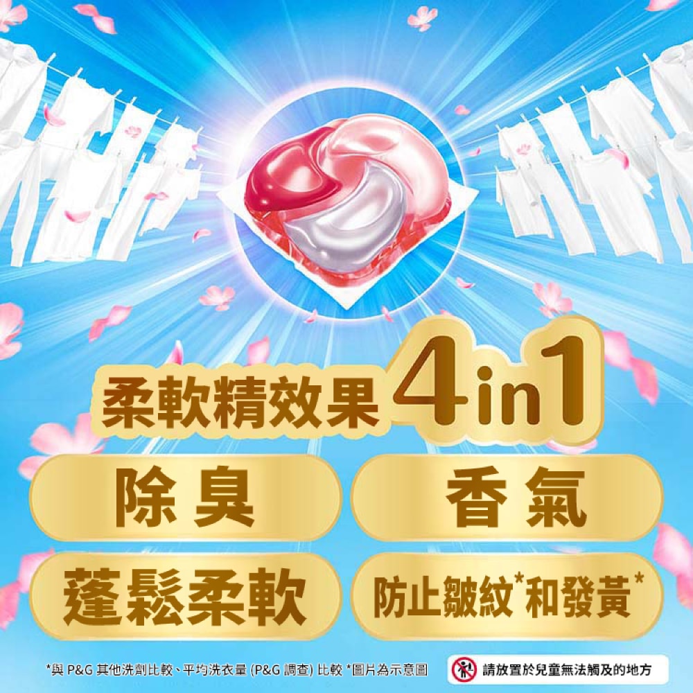 【P&G】日本寶僑 Ariel/Bold 4D 洗衣膠囊 洗衣球 70顆袋裝x2袋 (共140顆)