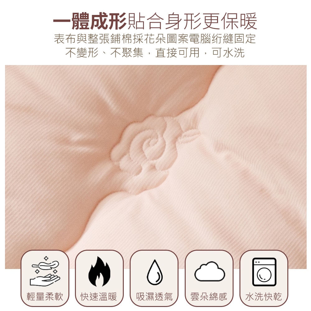 【Aibo】提拉米蘇3D綿絨韓國墊枕套組-任選(單人/雙人/加大 均一價/枕套/保暖墊/韓國墊)