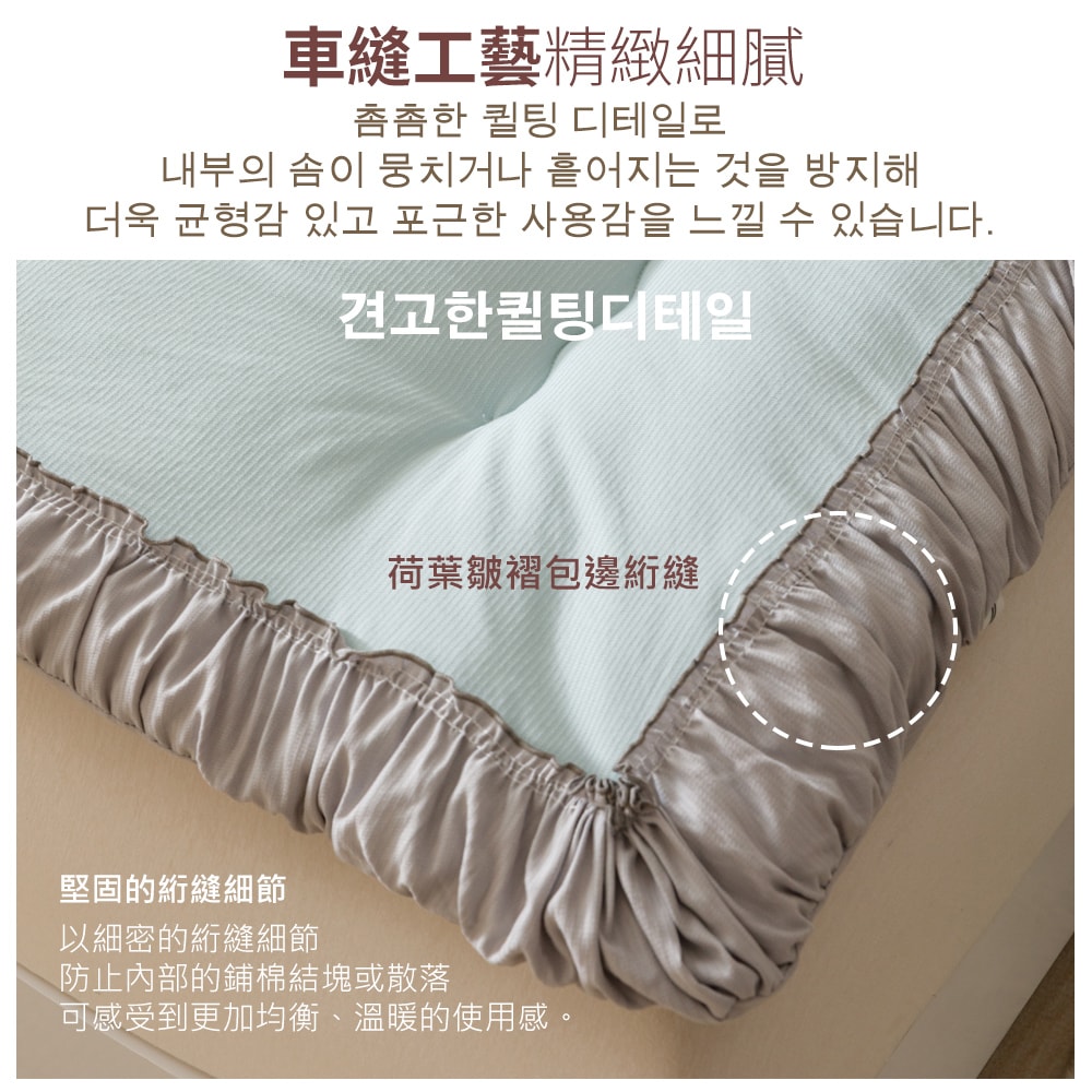 【Aibo】提拉米蘇3D綿絨韓國墊枕套組-任選(單人/雙人/加大 均一價/枕套/保暖墊/韓國墊)