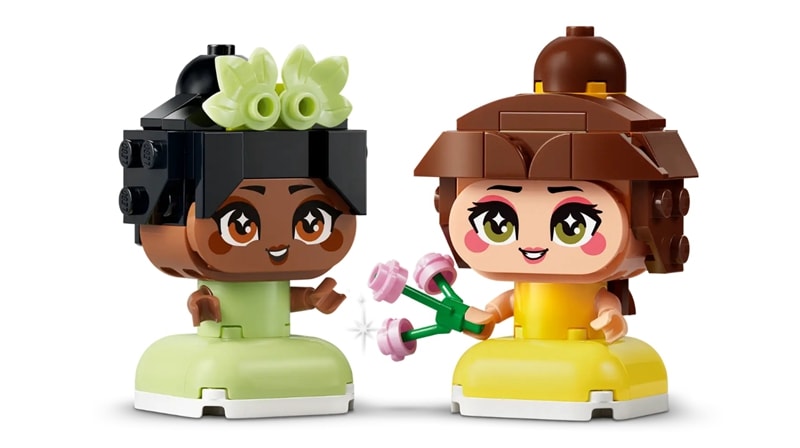 【LEGO 樂高】磚星球〡 43291 迪士尼系列 迷你貝兒和蒂安娜與城堡 Mini Belle & Tiana with Castle