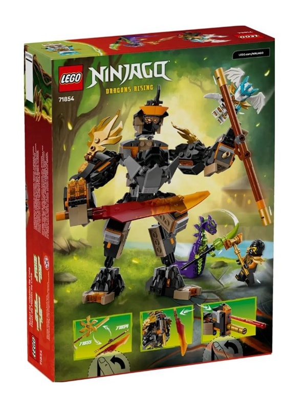 【LEGO 樂高】磚星球〡 71854 旋風忍者 阿剛的任務機械人和龍形冰忍 Cole's Mission Mech & Dragon Zane