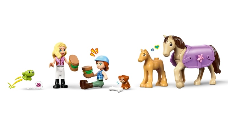 【LEGO 樂高】磚星球〡 42695 好朋友系列 馬兒和幼馬拖車 Horse & Baby Foal Trailer