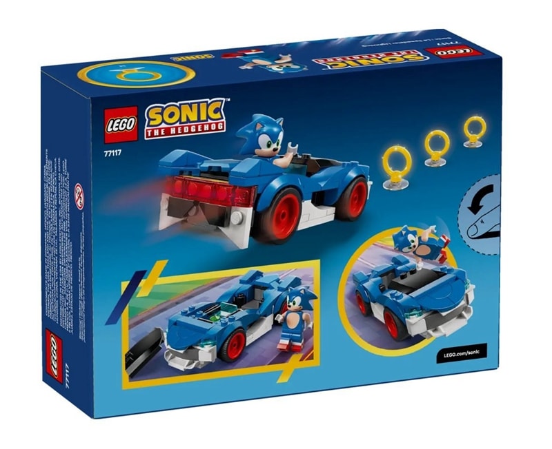 【LEGO 樂高】磚星球〡 77117 音速小子系列 閃電跑車 Sonic Speedster Lightning