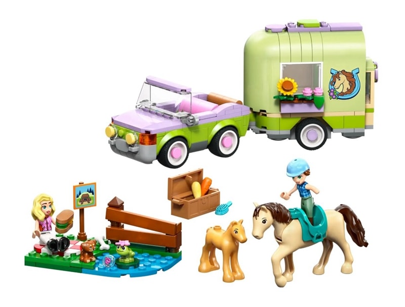 【LEGO 樂高】磚星球〡 42695 好朋友系列 馬兒和幼馬拖車 Horse & Baby Foal Trailer