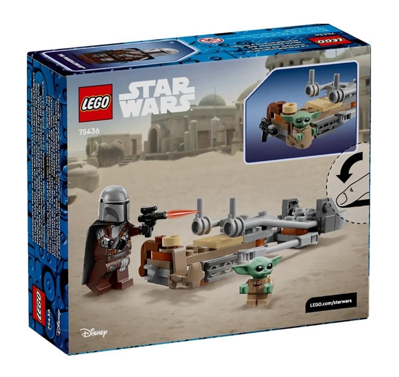 【LEGO 樂高】磚星球〡 75436 星際大戰 TM 曼達洛人和古古的飛行摩托車™ The Mandalorian & Grogu's Speeder Bike™
