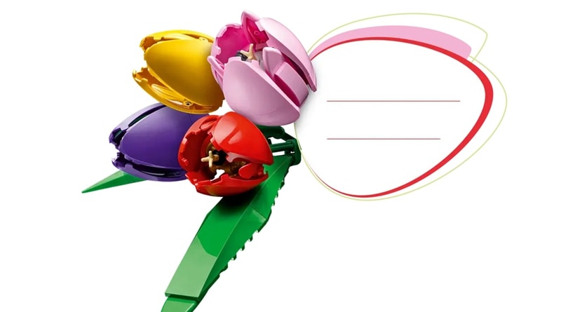 【LEGO 樂高】磚星球〡 11501 花藝系列 鬱金香花束 Tulip Bouquet