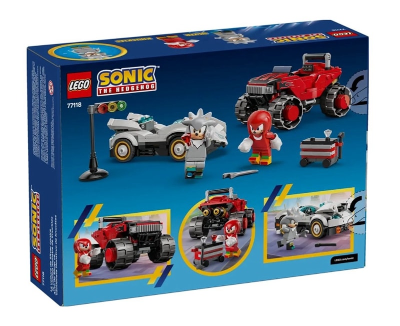 【LEGO 樂高】磚星球〡 77118 音速小子系列 希爾弗的車 vs. 納克的怪獸卡車 Silver's Car vs. Knuckles' Monster Truck