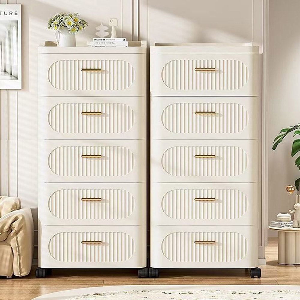 【AOTTO】輕奢法式42面寬五層抽屜收納櫃(置物櫃 抽屜櫃)