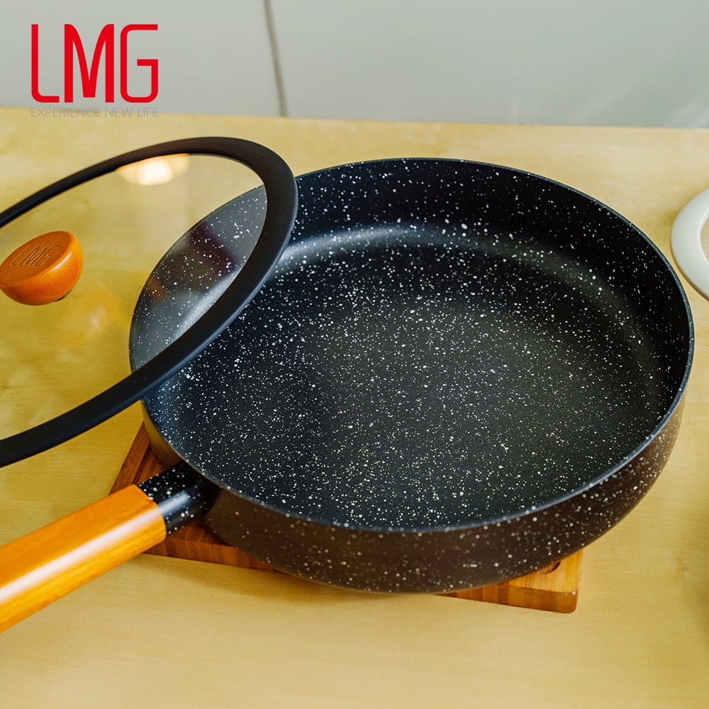 【LMG】雪藏系列不沾平底鍋28cm(含蓋)