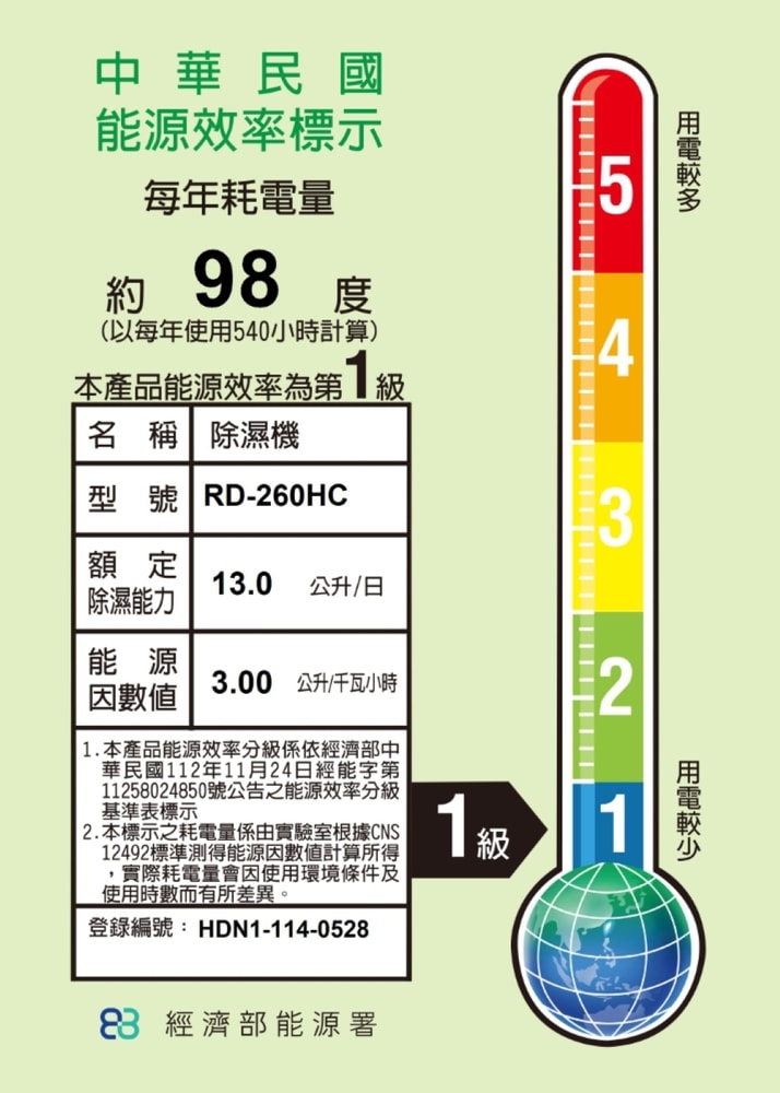 【HITACHI 日立】【HITACHI 日立】13公升熱管除濕清淨型除濕機RD-260HC金韻綠