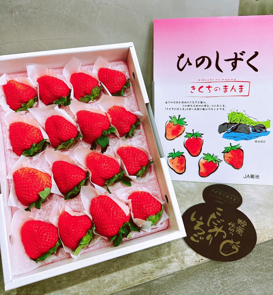 【帕查嬤嬤】✨✨草莓中的夢幻逸品✨✨ 🇯🇵日本 頂級 熊本菊池 糖蜜草莓 16玉🍓|日本草莓禮盒