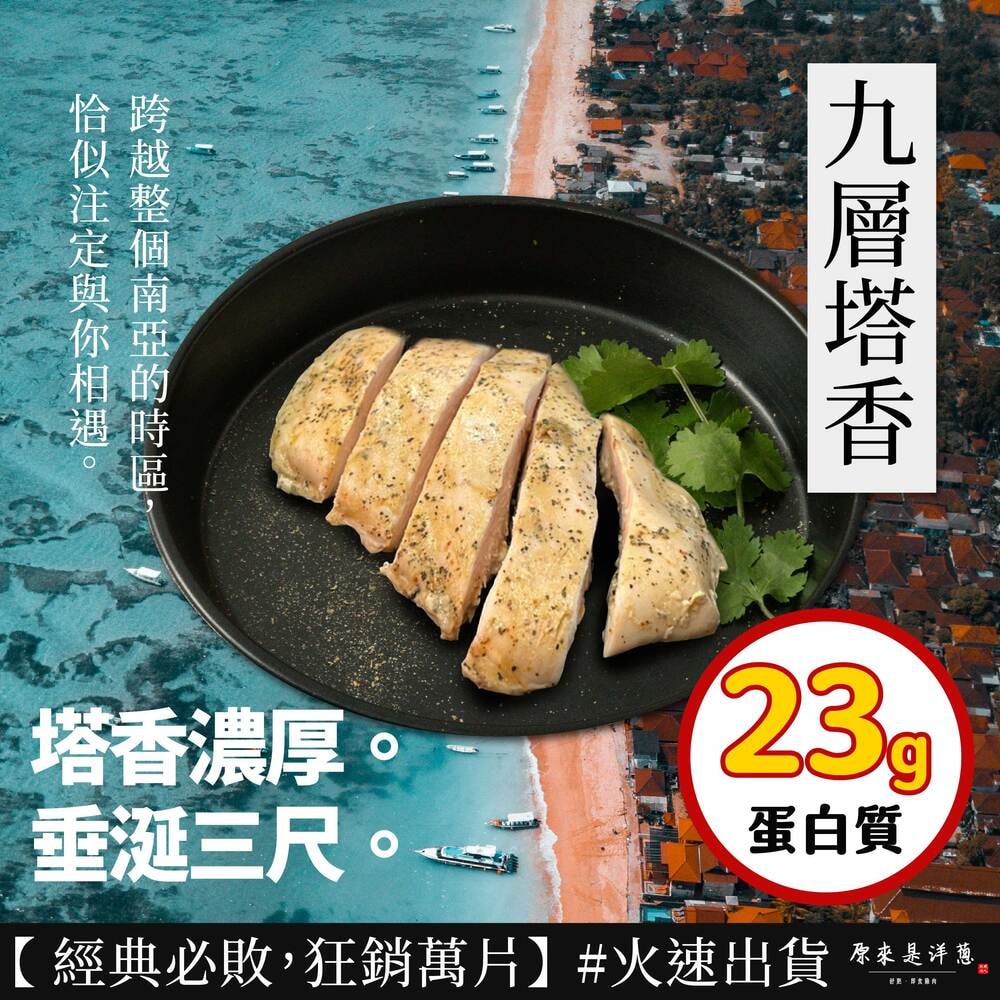 【原來是洋蔥】隨手包_舒肥雞胸肉100gx40包(口味固定)