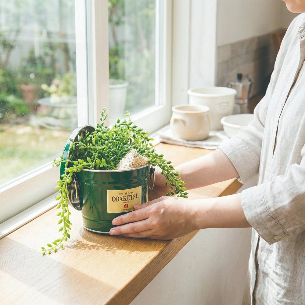 【日本 OBAKETSU】手工製多功能迷你桶 1L 花盆 園藝 收納桶