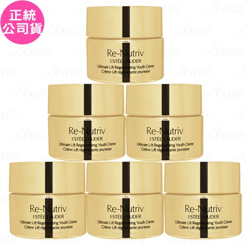 【Estee Lauder 雅詩蘭黛】白金級極萃賦活花秘乳霜(15ml)*6(公司貨)