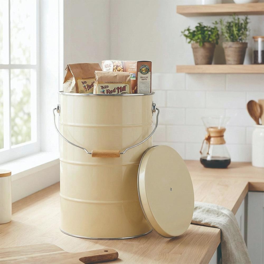 【日本 OBAKETSU】手工製雜糧飼料收納桶 10kg