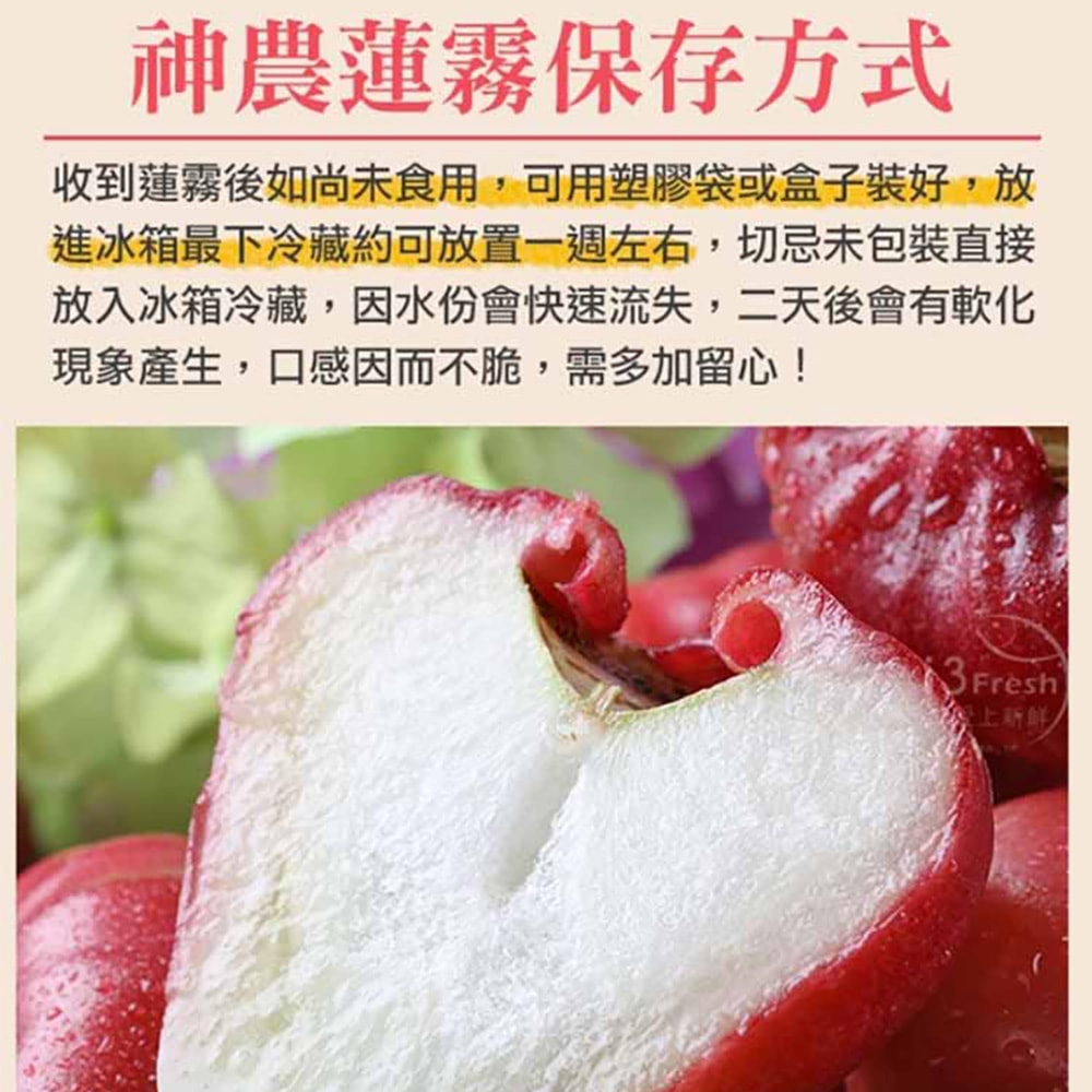 【愛上新鮮】老饕級-神農黑珍珠蓮霧1箱(2.4kg/箱;約22~25顆裝) 預購 常溫配送