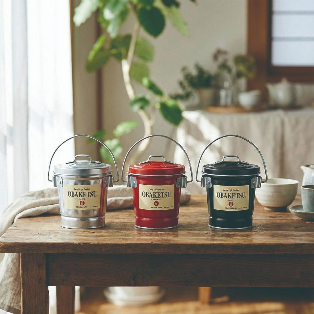 【日本 OBAKETSU】手工製多功能迷你桶 0.35L 花盆 園藝 收納桶