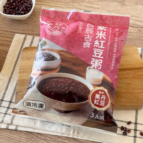【愛尚好味】任-紫米紅豆粥 (附椰奶)-275g-3入-包 (2包 )