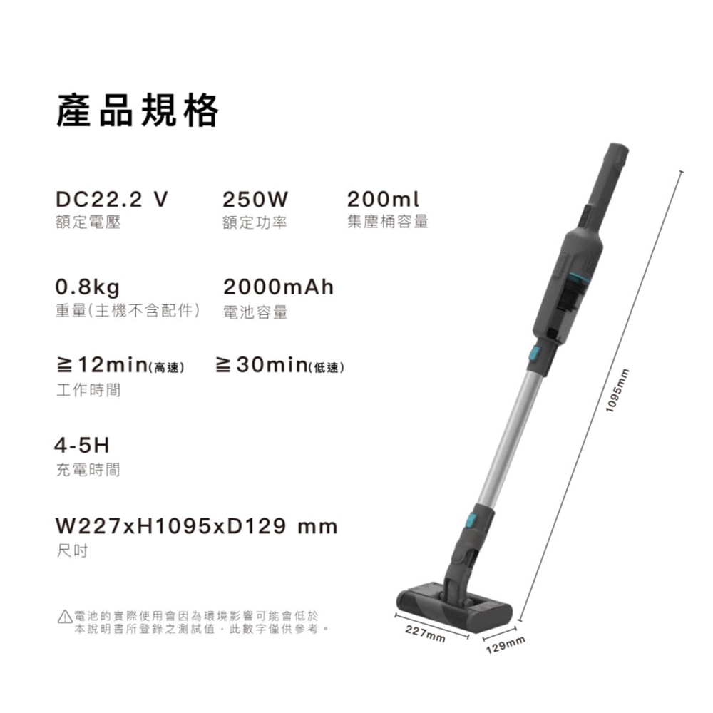 【HERAN 禾聯】360°多指向雙滾刷無線手持吸塵器 (HVC-25SCG3G)