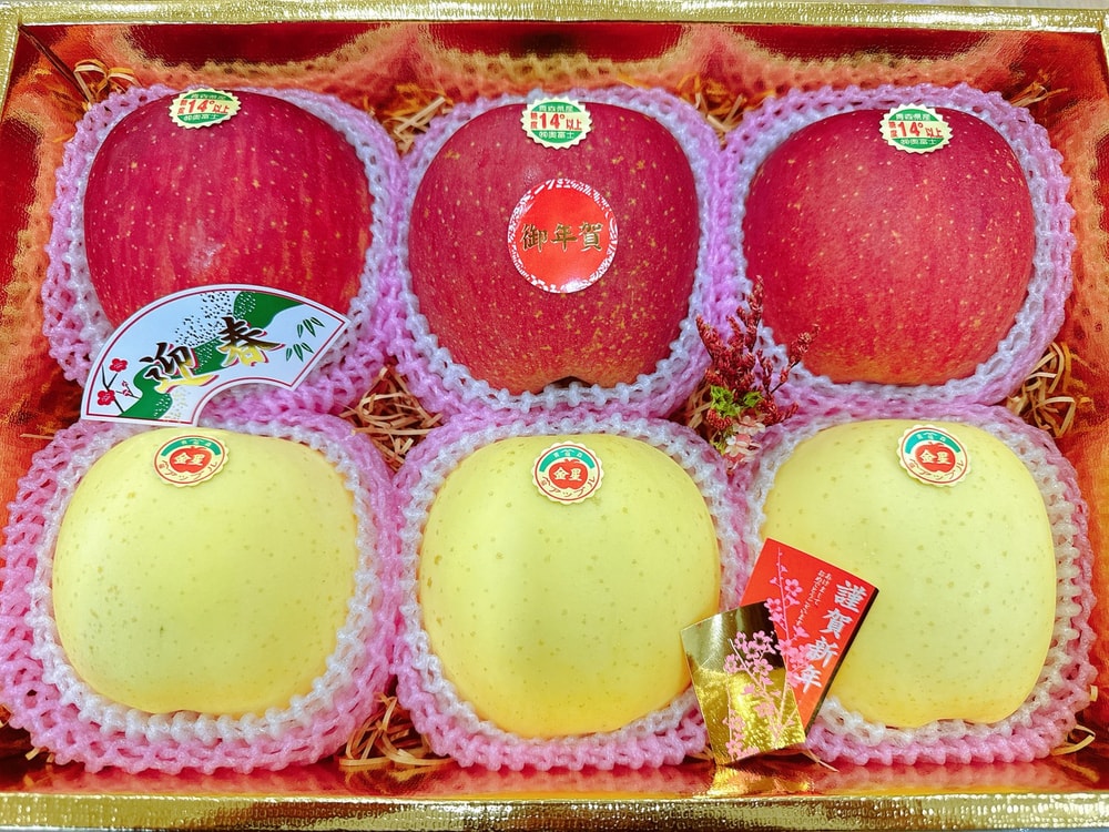 【帕查嬤嬤】🍎《林檎 · 雙瑞 》--日本青森雙果- 蜜富士蘋果〡金星蘋果🍎🧧〡年節精緻水果禮盒
