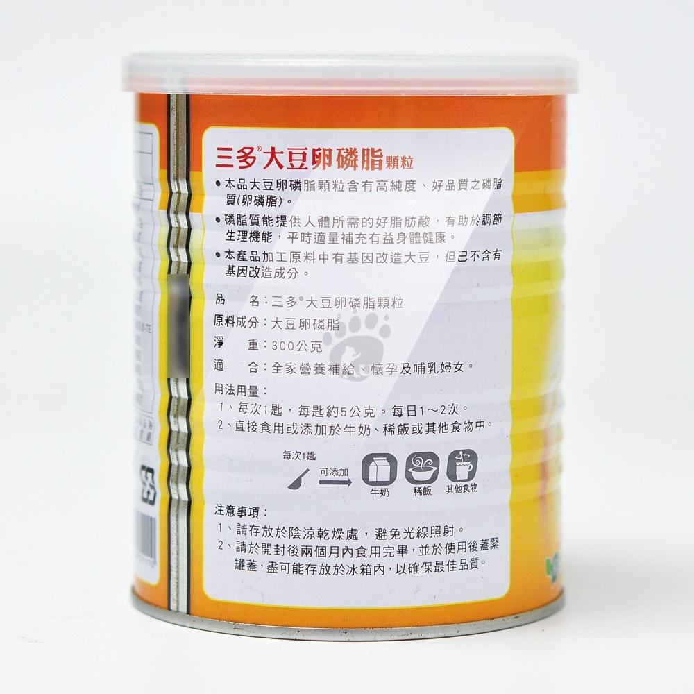 【SENTOSA 三多】大豆卵磷脂顆粒 300g/瓶 (3瓶)