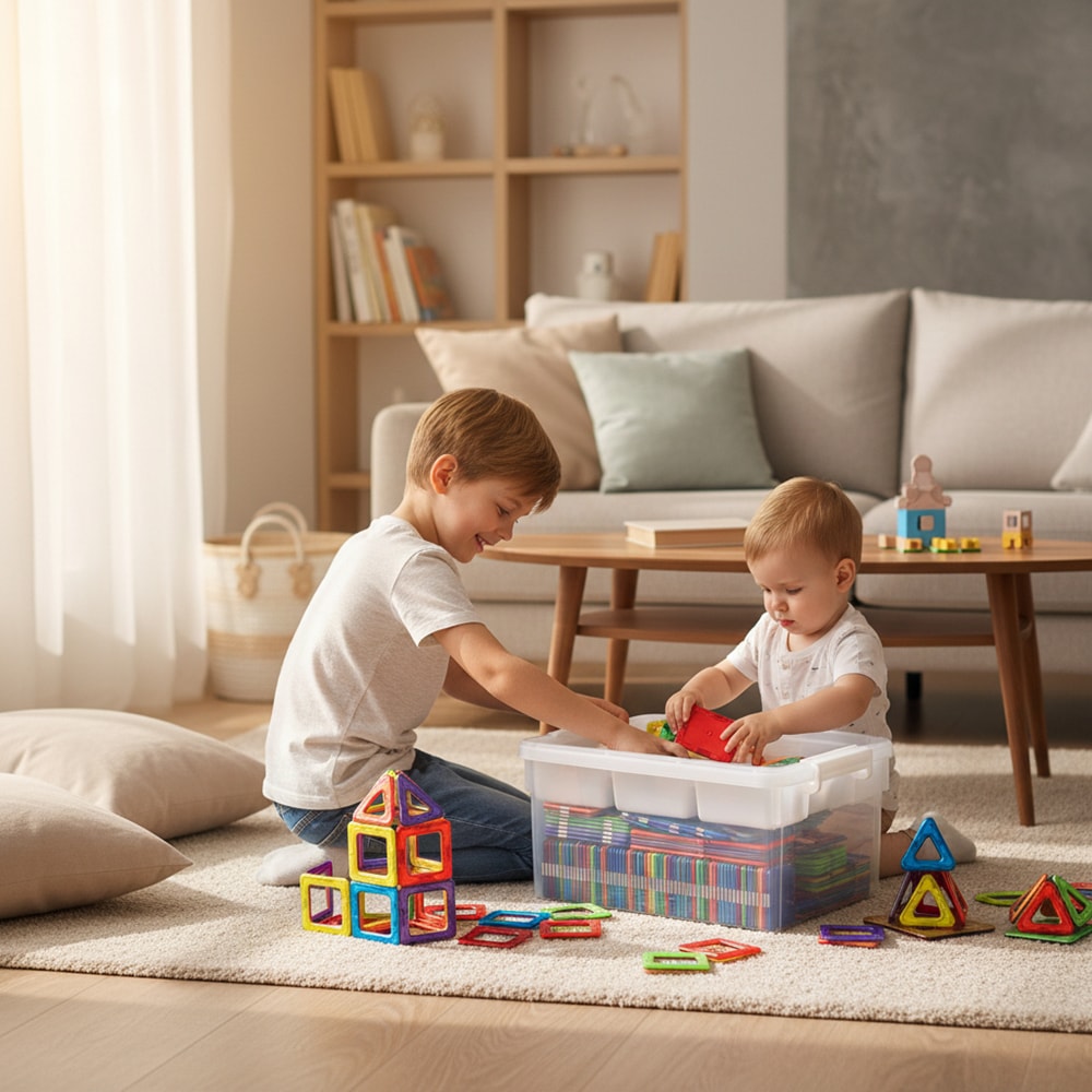 【CY 呈云】CITYLONG兒童積木玩具透明收納箱16L(2入組)