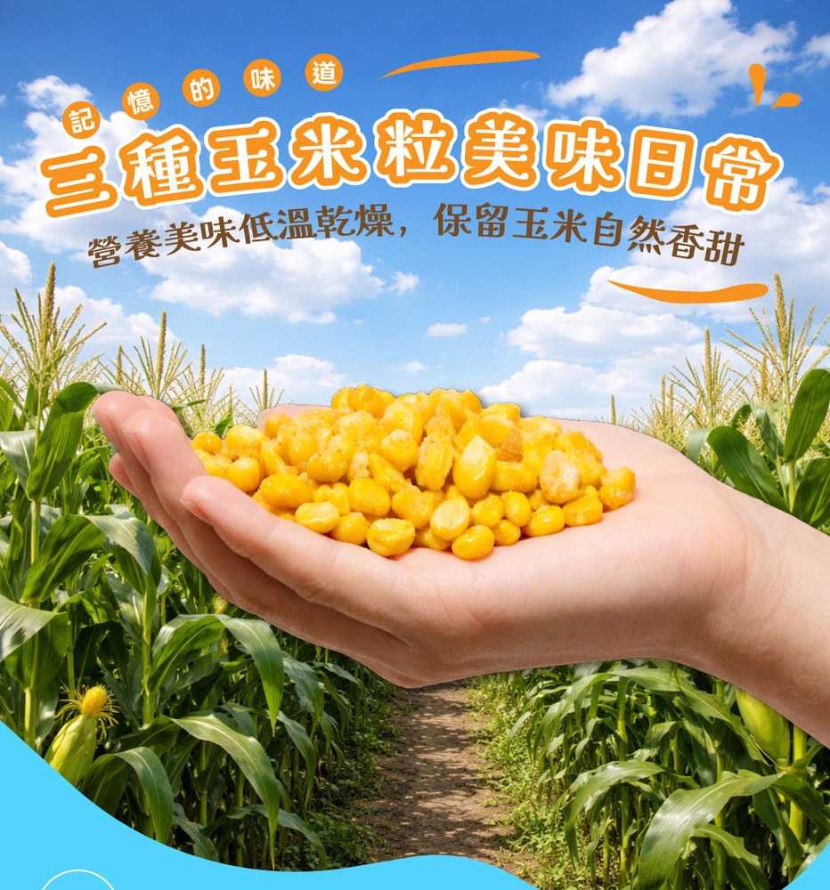 【五桔國際】香脆玉米粒(烤玉米/玉米濃湯/炭烤風味) 30g X10袋