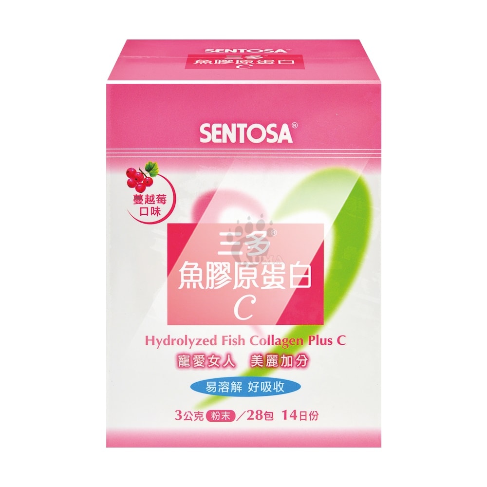 【SENTOSA 三多】魚膠原蛋白C 3gx28包/盒 (6盒) 蔓越莓口味