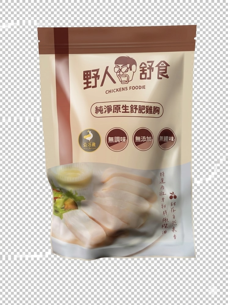 【野人舒食】純淨原生(無調味)舒肥雞胸180g *12入