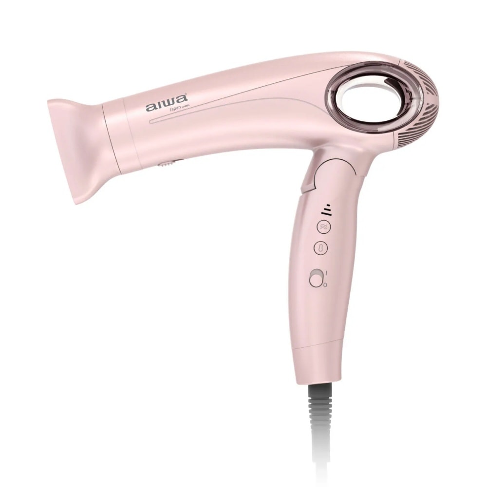 【AIWA愛華】高速負離子吹風機/捲髮棒 AHSD-2501 粉色/玫瑰金