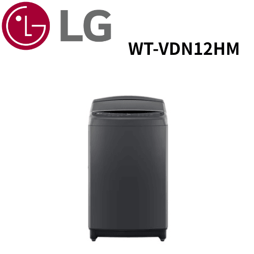 【LG 樂金】WT-VDN12HM 12公斤直立式洗衣機｜曜石黑｜AI DD™智慧直驅變頻｜極窄版 (含基本安裝)