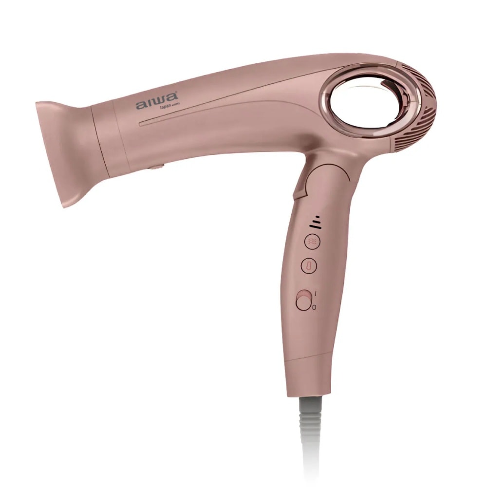 【AIWA愛華】高速負離子吹風機/捲髮棒 AHSD-2501 粉色/玫瑰金
