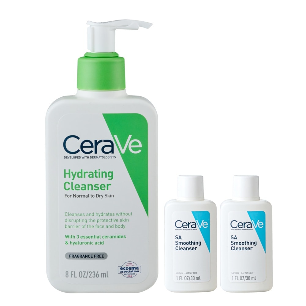 【CeraVe 適樂膚】輕柔保濕潔膚露236ml 贈 水楊酸潔膚露60ml 公司貨