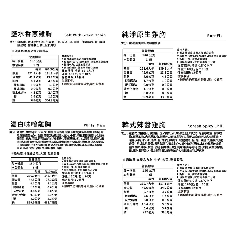 【野人舒食】舒肥雞胸180g x 80入 - 自選口味