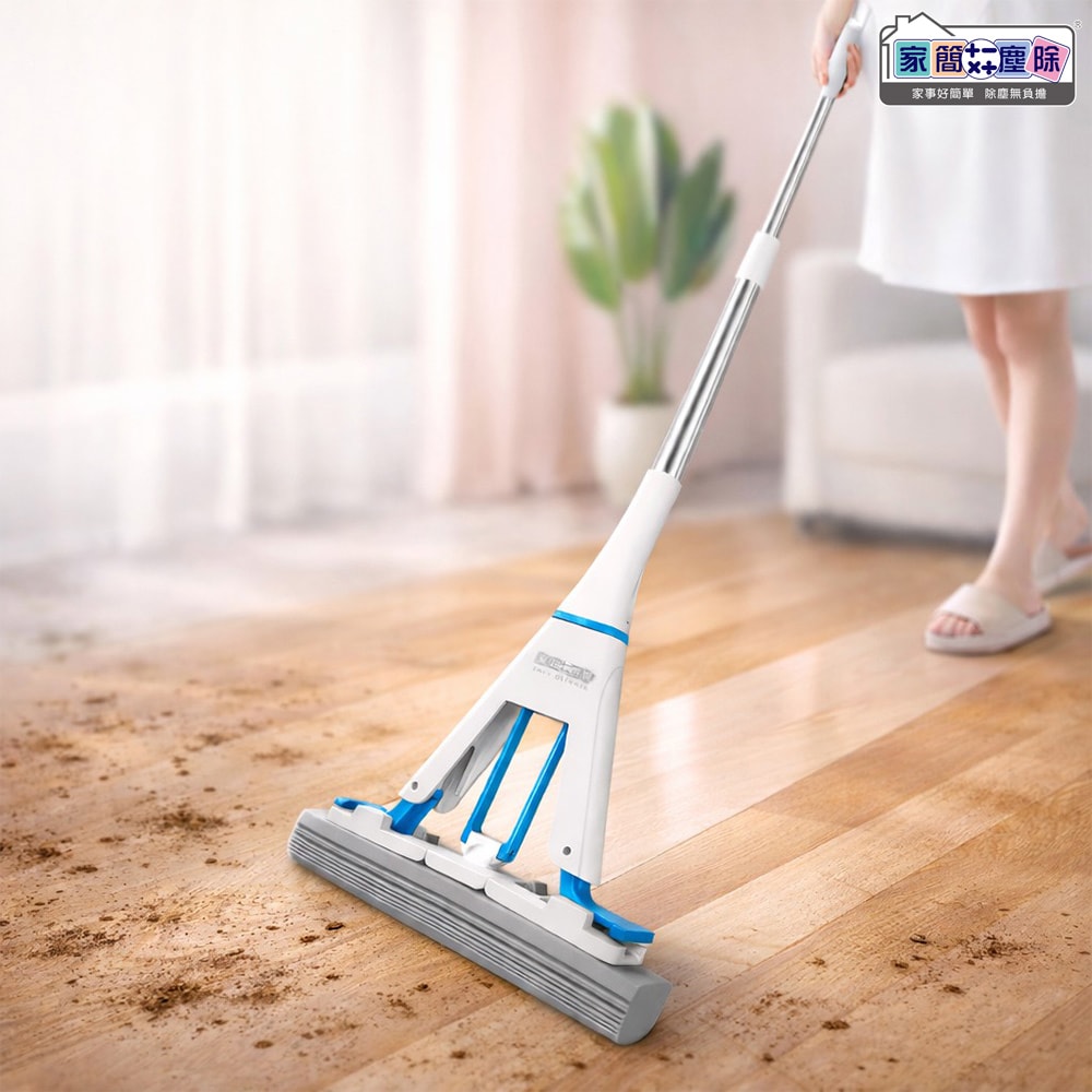 【家簡塵除】省力淨極淨膠棉拖把