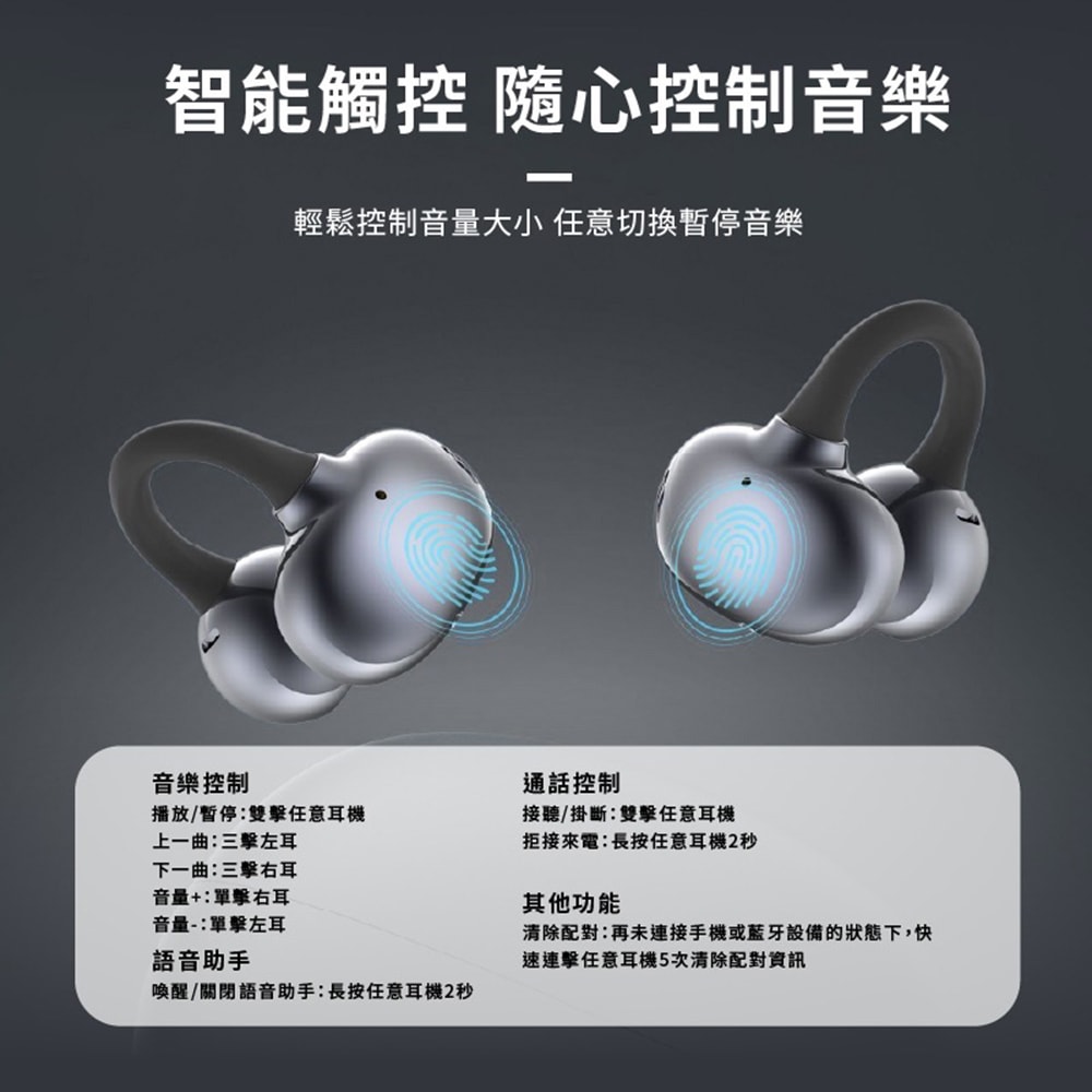 【Songwin】超輕耳夾式 不入耳藍牙耳機 PH-BT5000