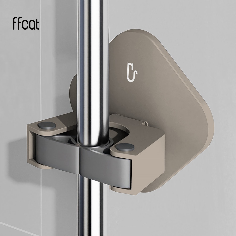 【ffcat】掃除拖把架 3入組 免打孔不傷牆 拖把架 掃把架 拖把掛架 掛掃把 無痕拖把架 免釘拖把架 掃除工具收納 防滑拖把夾