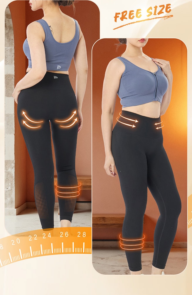 【PP 波瑟楓妮】石墨烯塑崩打卡褲(九分長)黑色